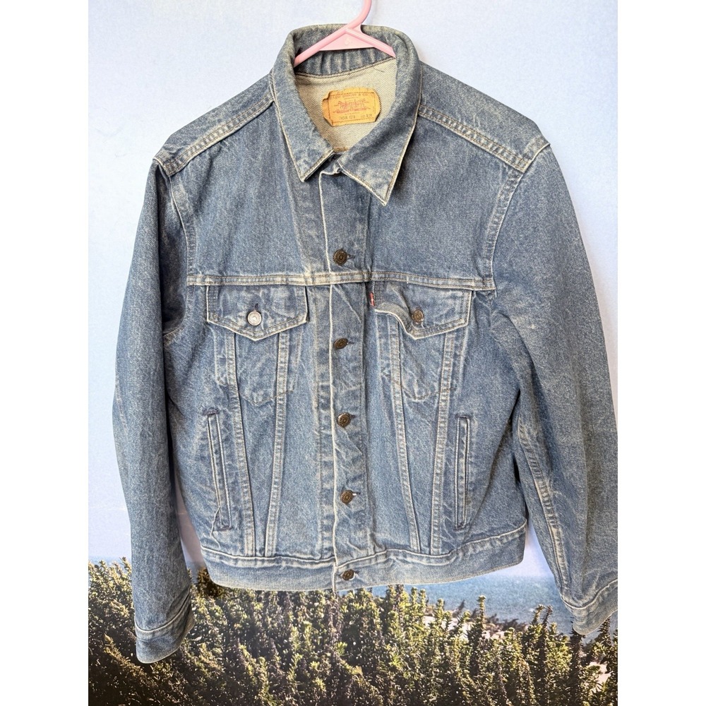 February 1986 LEVIS Trucker Jacket 70506 0216 Denim Type 3 Sz 42R Made in USA